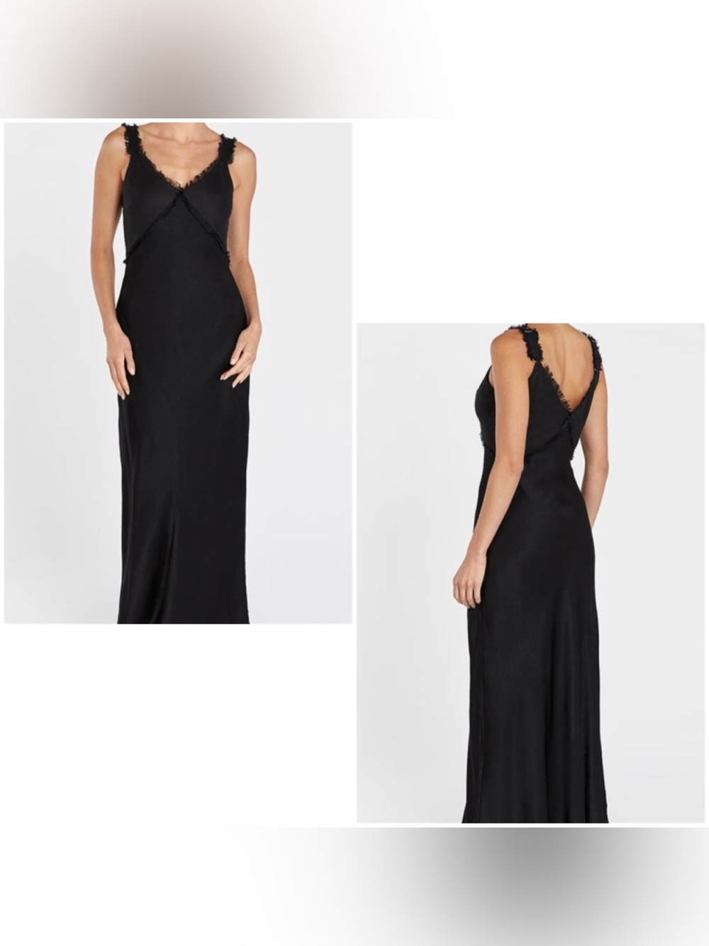 ELIAS SATIN LINEN MIDI DRESS